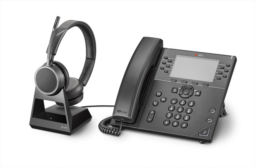 Voyager 4220 Office-2 — беспроводная гарнитура для стационарного телефона, ПК и мобильных устройств (Bluetooth, Microsoft Teams, USB-A)